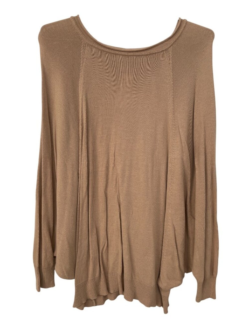 Cobblestone Living Vera Sweater One Size Long Sleeve Pullover Camel Knitwear NEW